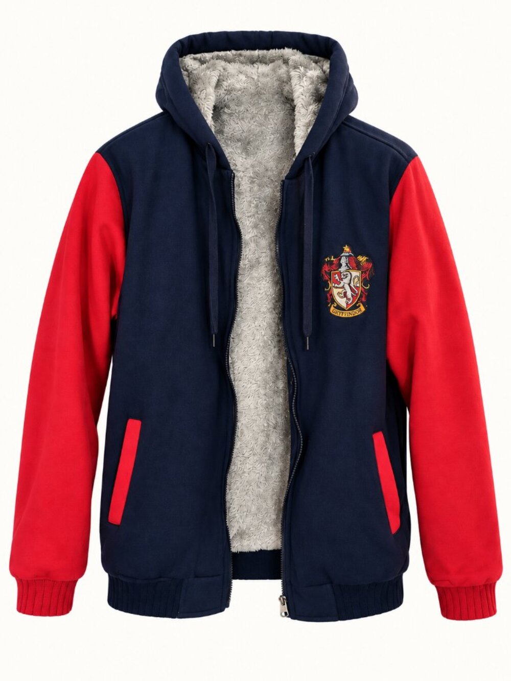 🧙‍♂️ Harry Potter Gryffindor Fleece-Lined Hoodie Jacket